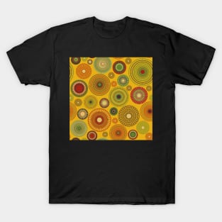 concentric circles yellow T-Shirt